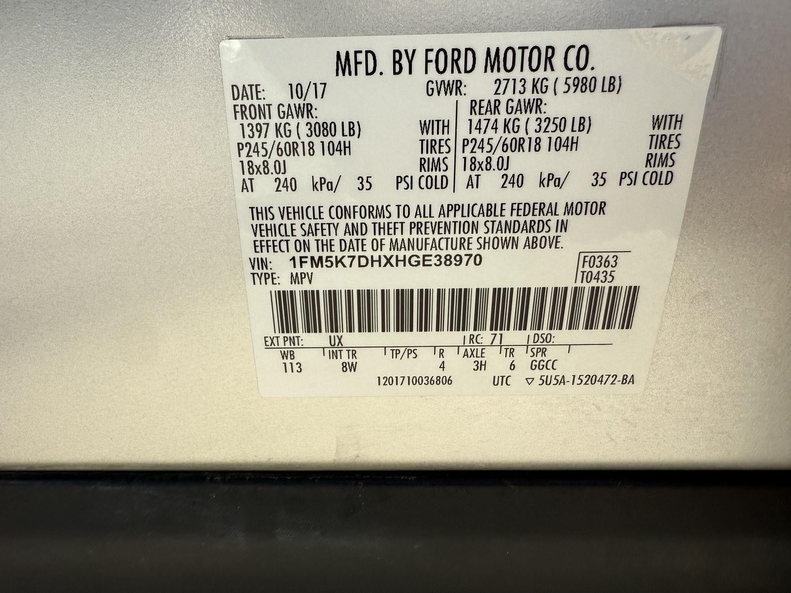 2017 Ford Explorer XLT