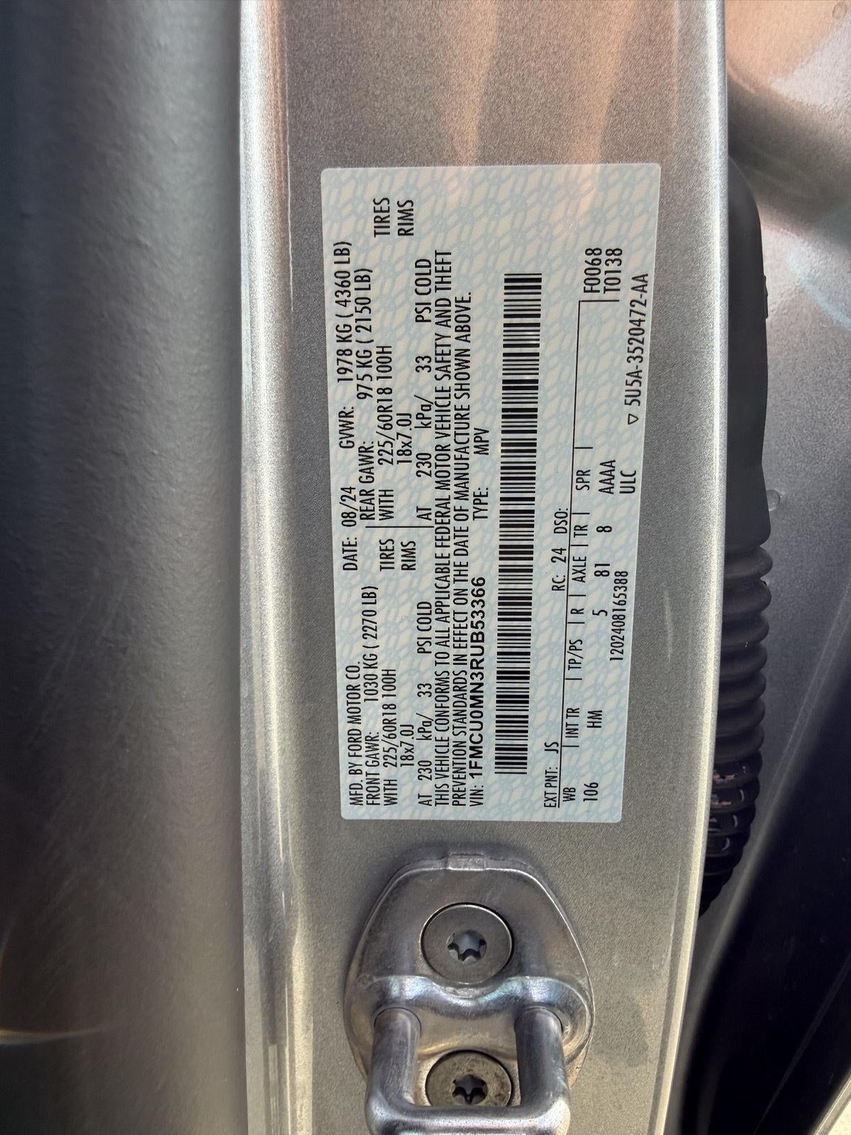 2024 Ford ESCAPE ST-Line