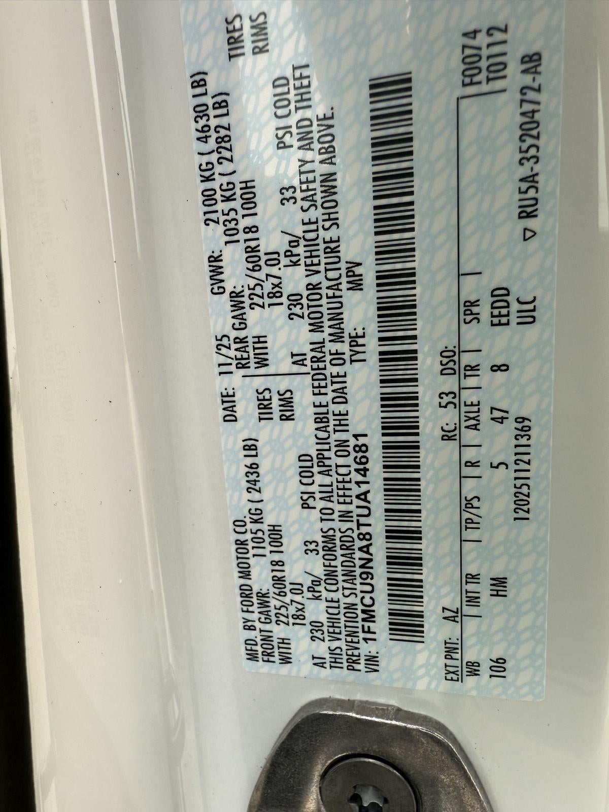 2026 Ford Escape ST-Line Select